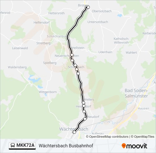 MKK72A Bus Line Map