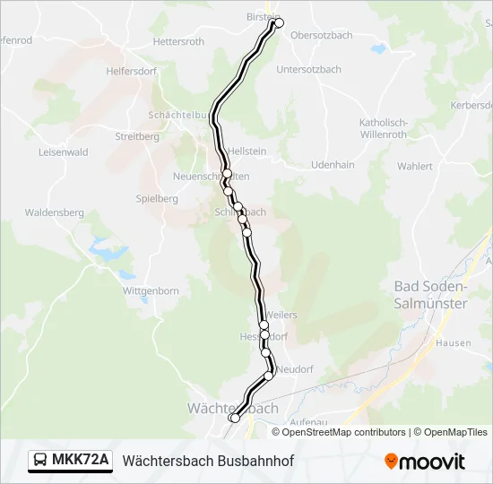 MKK72A Bus Line Map