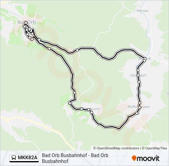 MKK82A Bus Line Map