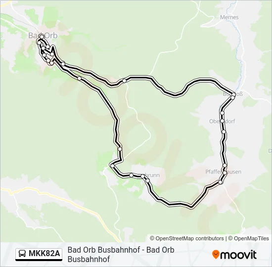 MKK82A Bus Line Map