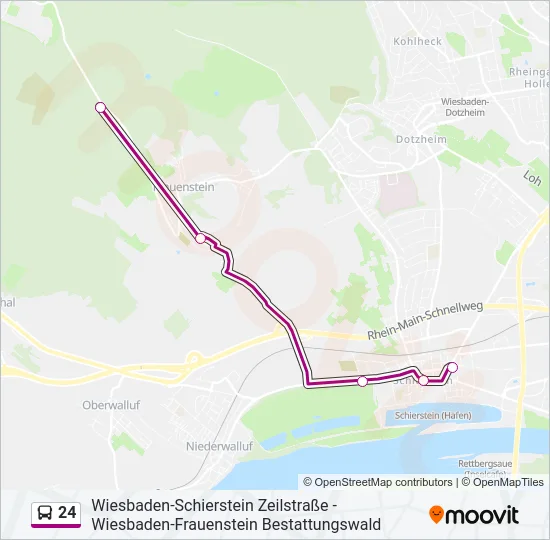 24 Bus Line Map