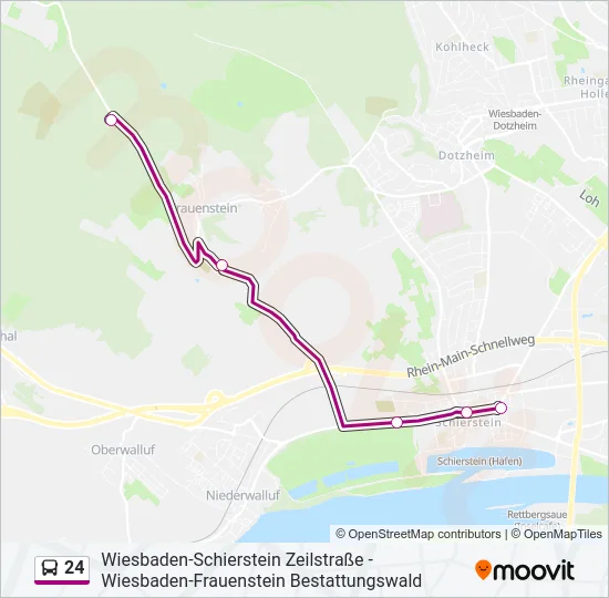 24 Bus Line Map