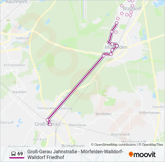 69 Bus Line Map