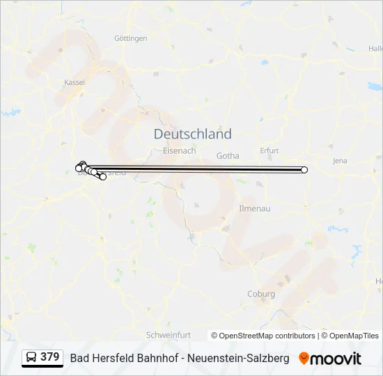 379 Bus Line Map
