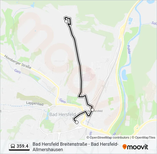 359.4 Bus Line Map