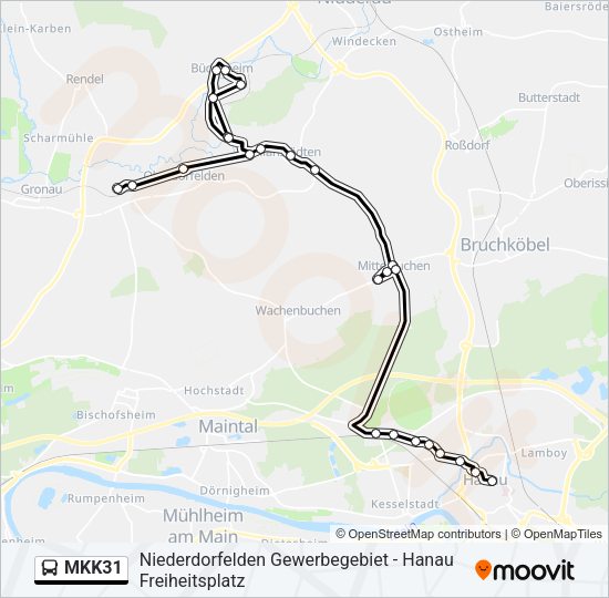 MKK31 Bus Line Map