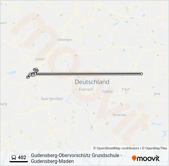 402 Bus Line Map