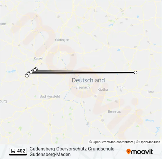 402 Bus Line Map