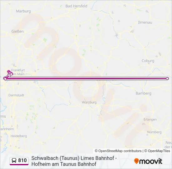 810 Bus Line Map