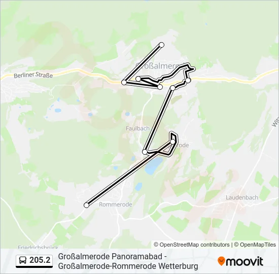 205.2 Bus Line Map