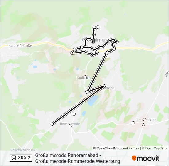 205.2 Bus Line Map