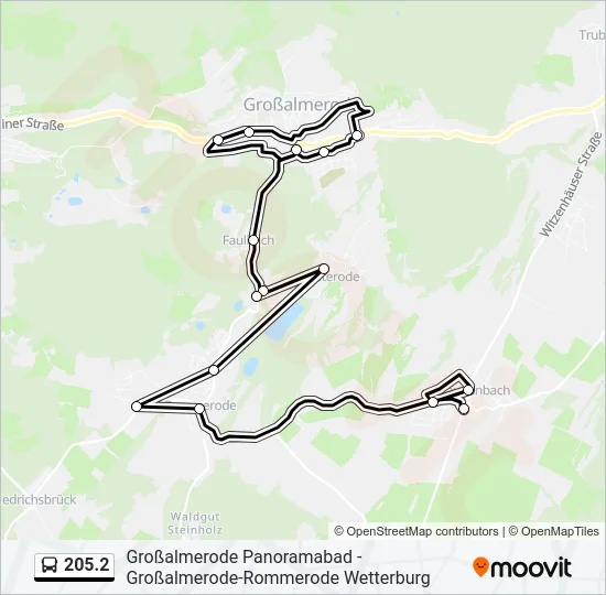 205.2 Bus Line Map