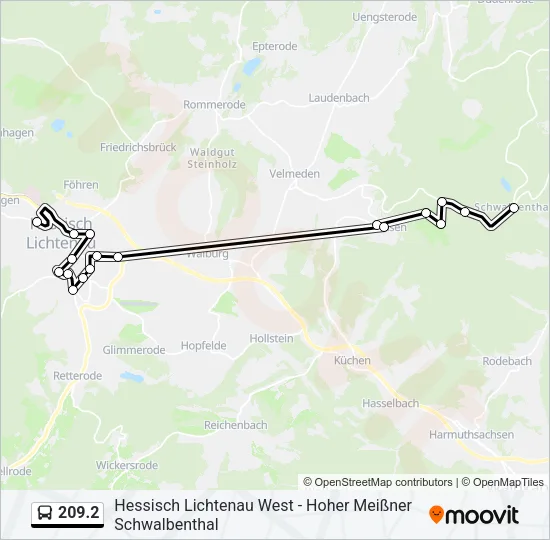 209.2 Bus Line Map