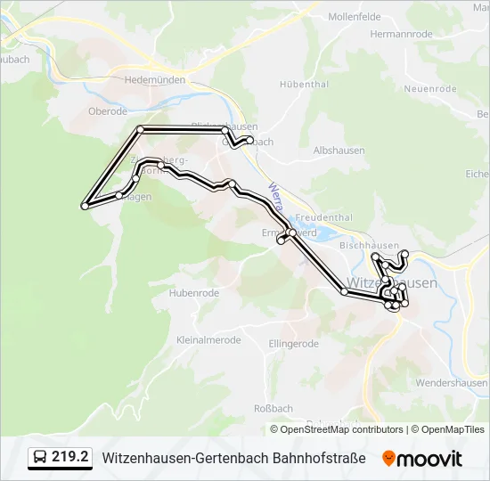 219.2 Bus Line Map