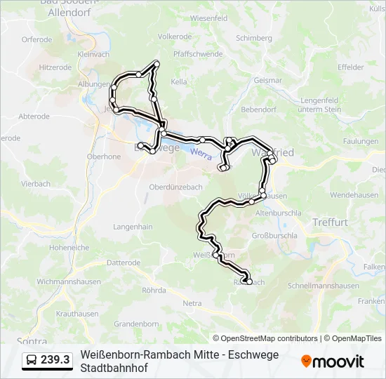 239.3 Bus Line Map