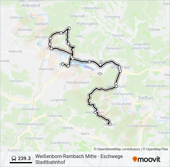 239.3 Bus Line Map