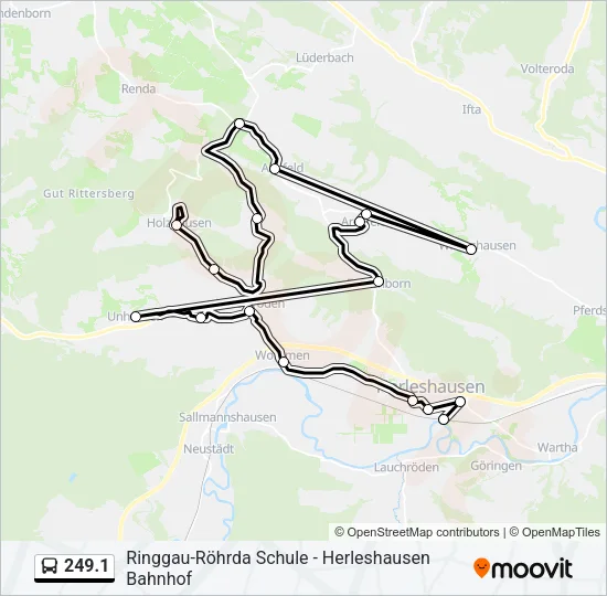 249.1 Bus Line Map