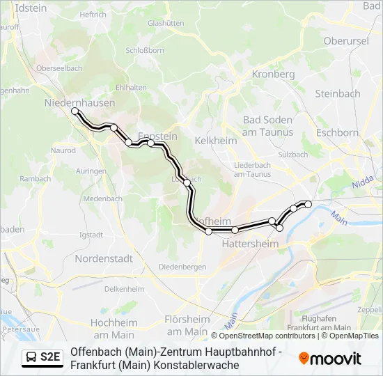 S2E Bus Line Map