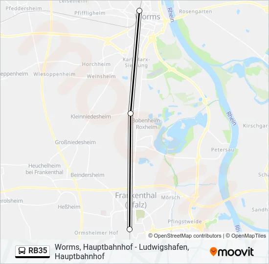RB35 Bus Line Map
