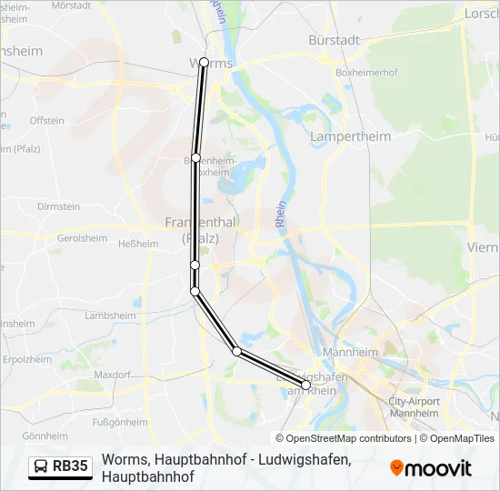 RB35 Bus Line Map