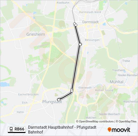 RB66 Train Line Map