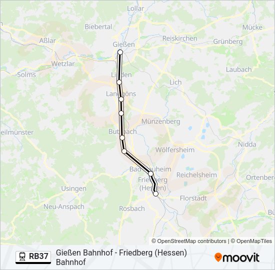RB37 Train Line Map