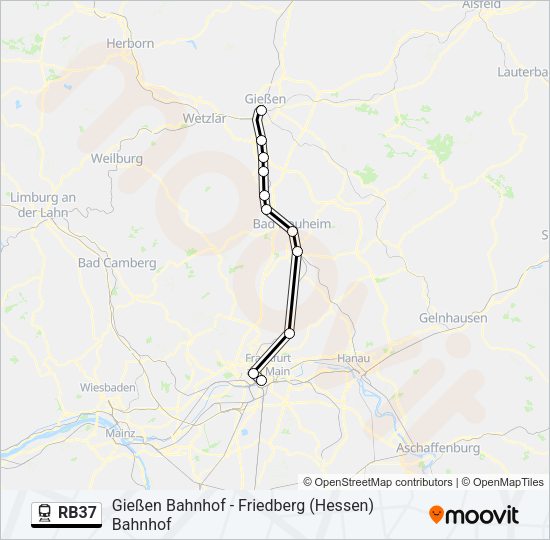 RB37 Train Line Map