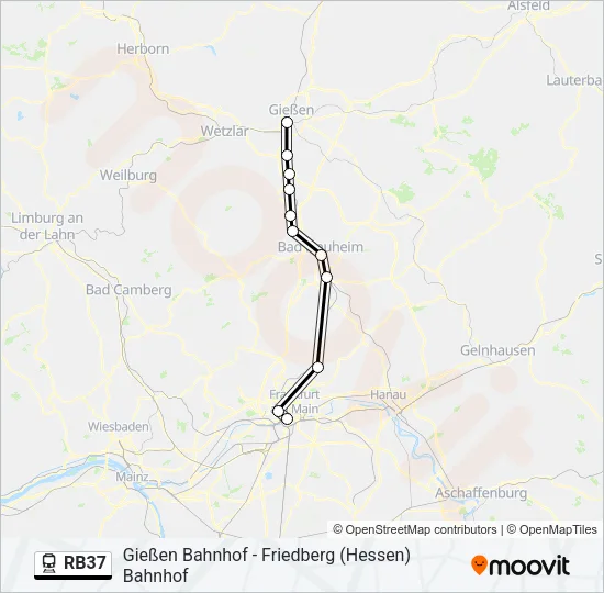 RB37 Train Line Map