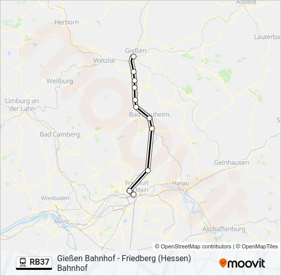 RB37 Train Line Map