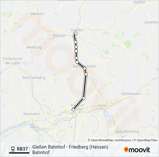 RB37 Train Line Map