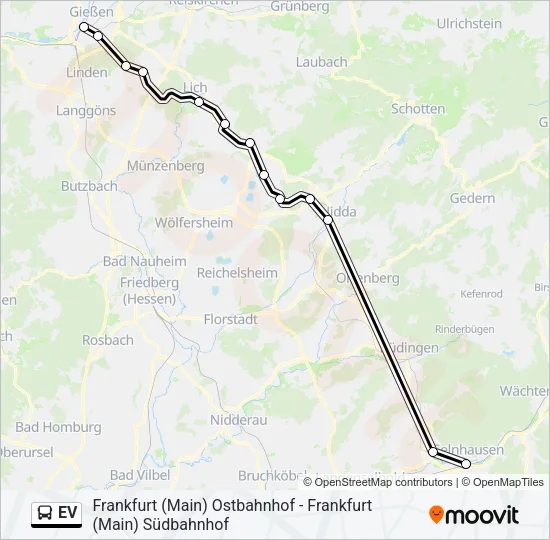 EV Bus Line Map