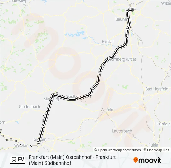 EV Bus Line Map