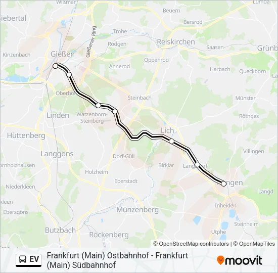 EV Bus Line Map
