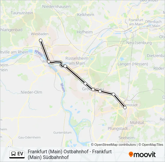 EV Bus Line Map