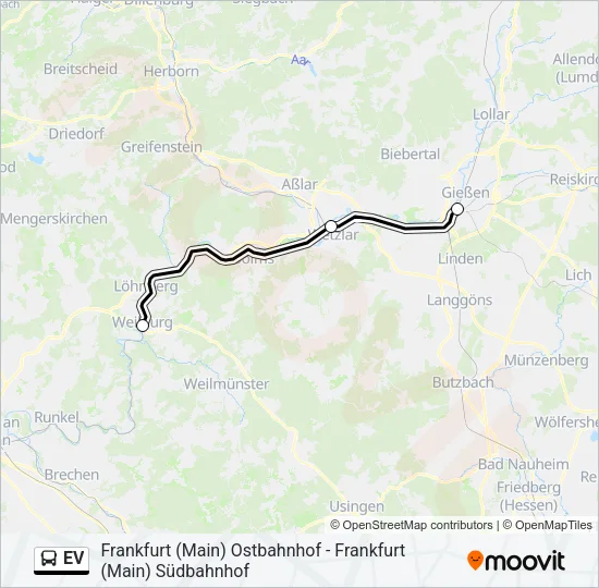 EV Bus Line Map