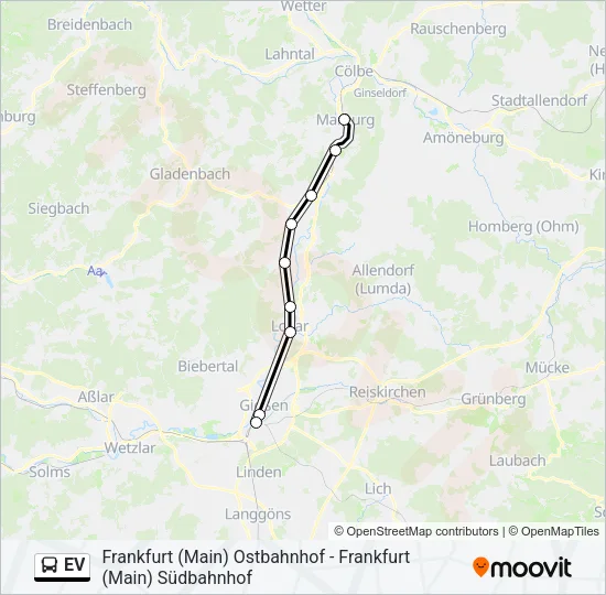 EV Bus Line Map