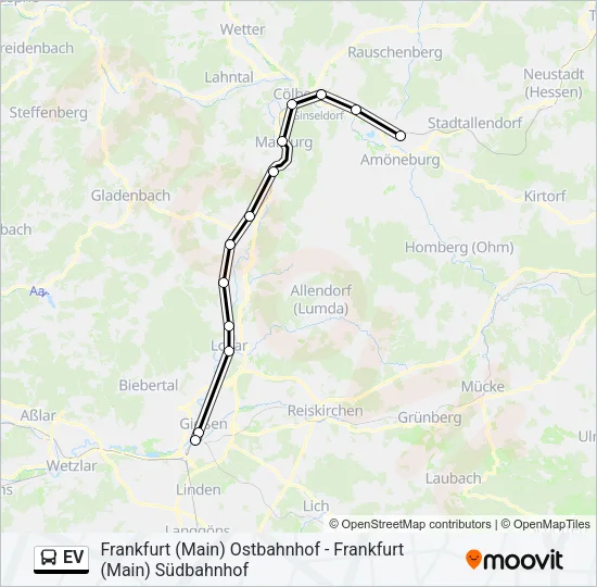 EV Bus Line Map