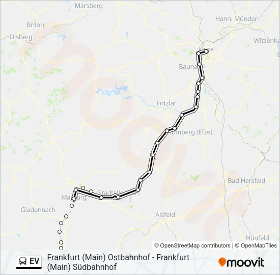 EV Bus Line Map