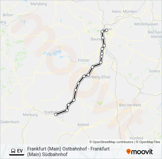 EV Bus Line Map