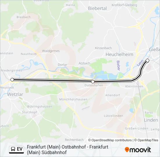 EV Bus Line Map