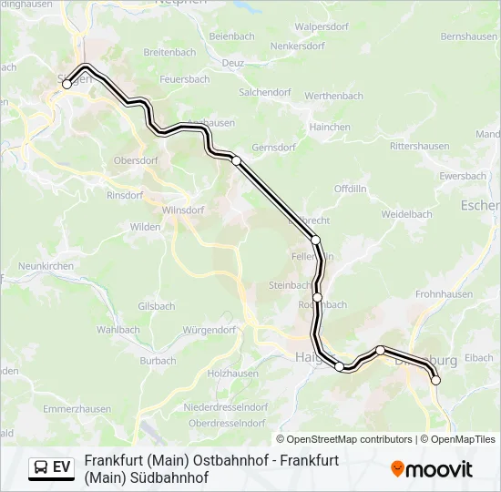 EV Bus Line Map