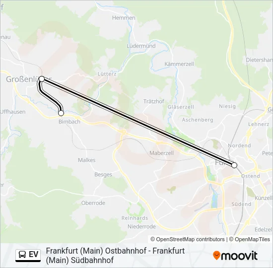 EV Bus Line Map