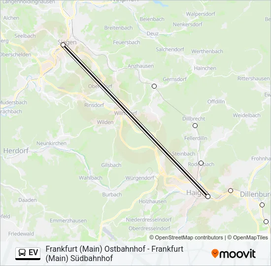 EV Bus Line Map