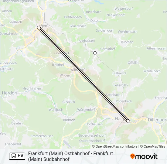 EV Bus Line Map