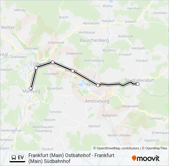 EV Bus Line Map