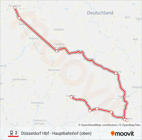 2 Train Line Map