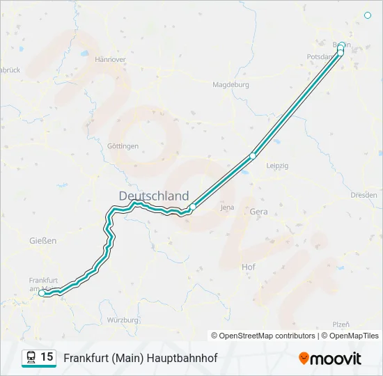 15 Train Line Map