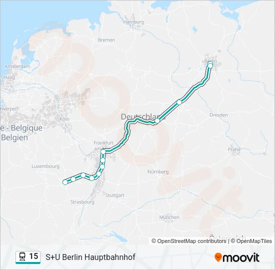 15 Train Line Map