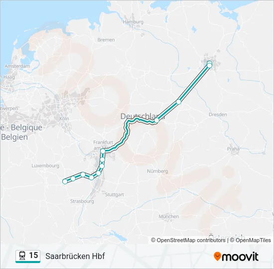 15 Train Line Map
