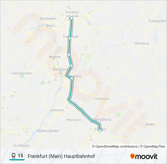 15 Train Line Map